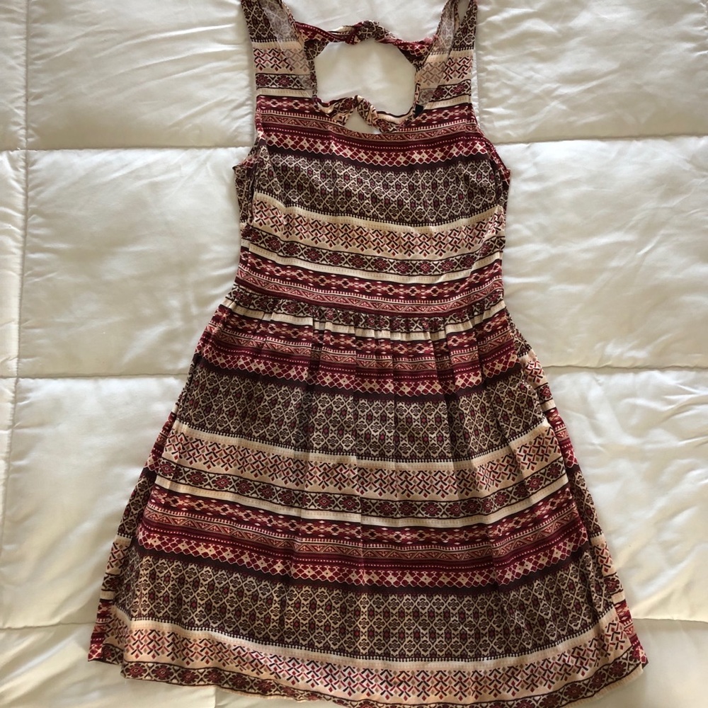 Patterned mini dress